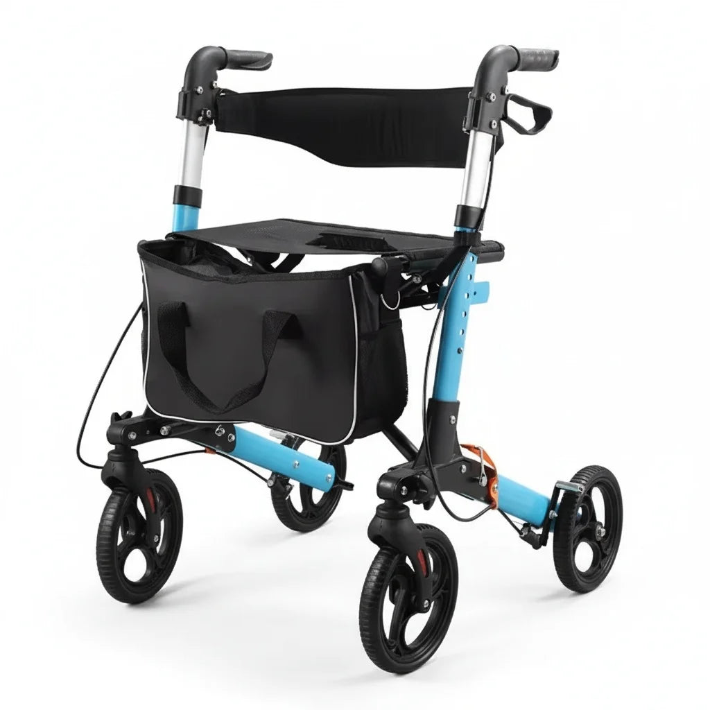 Foldable Aluminum Rollator with U-Brake