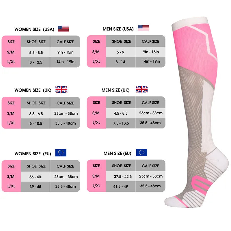 Knee-High Compression Stockings 20-30 mmHg