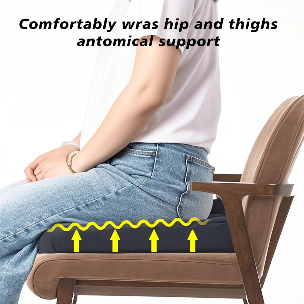 Cool Memory Foam Seat Cushion for Chairs and Wheelchairs
