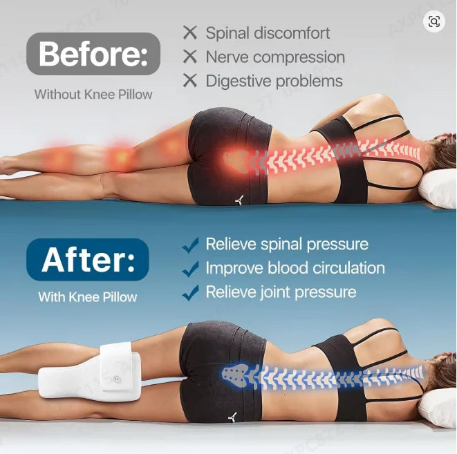 Memory Foam Knee Pillow for Side Sleeping