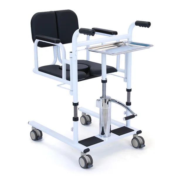 Manual Hydraulic Transfer Chair with Toilet