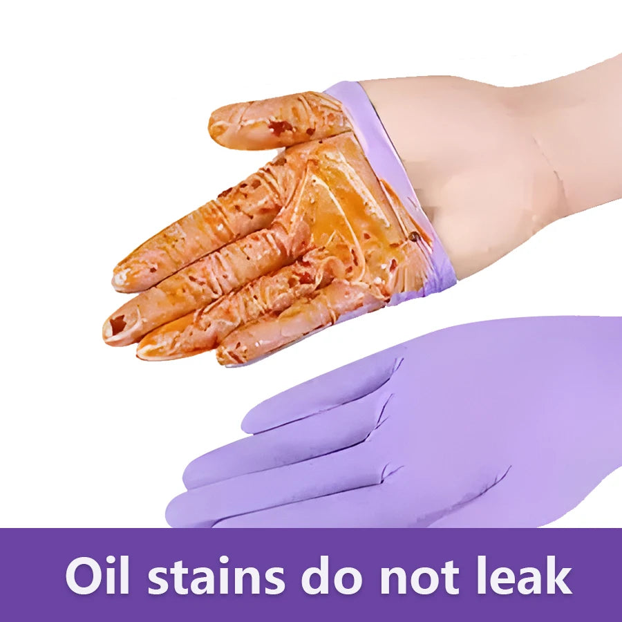 Purple Latex-Free Disposable Gloves, 30 per Pack
