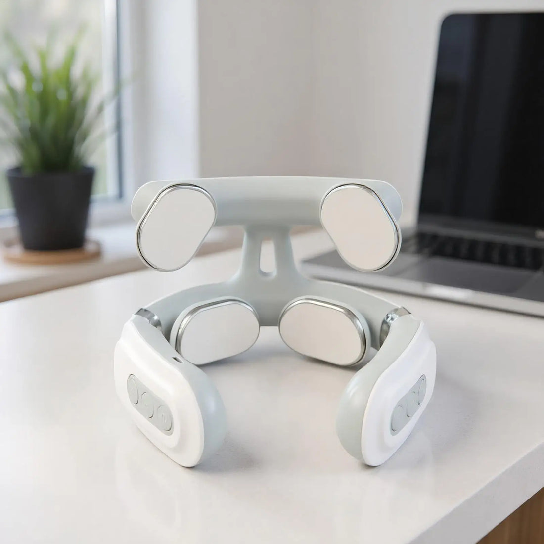 4-Head Neck Massager, USB Rechargeable with Heat