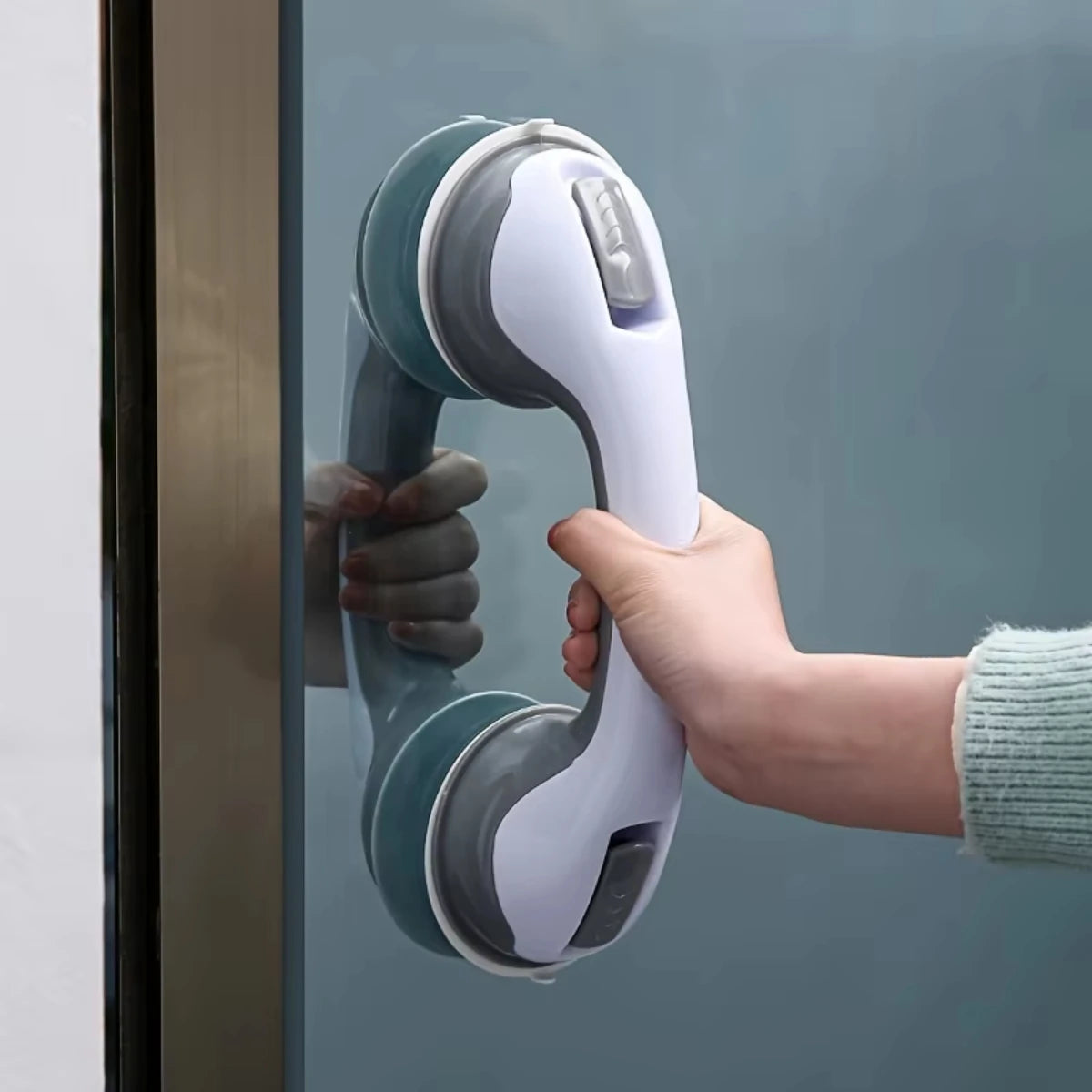Straight Suction Cup Bathroom Grab Bar