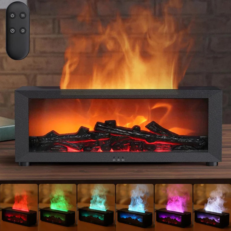 150ml Fireplace Essential Oil Diffuser with Cool Mist
