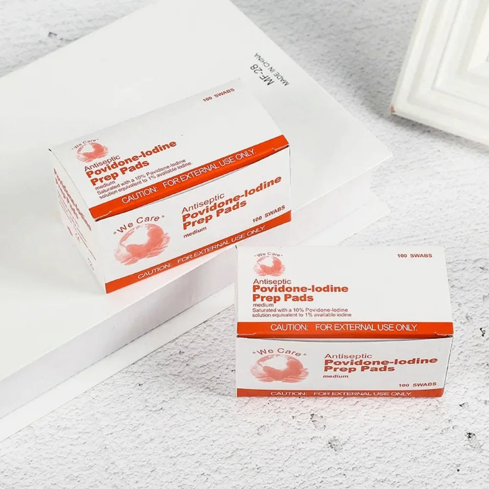 100 Povidone-Iodine Antiseptic Swabs