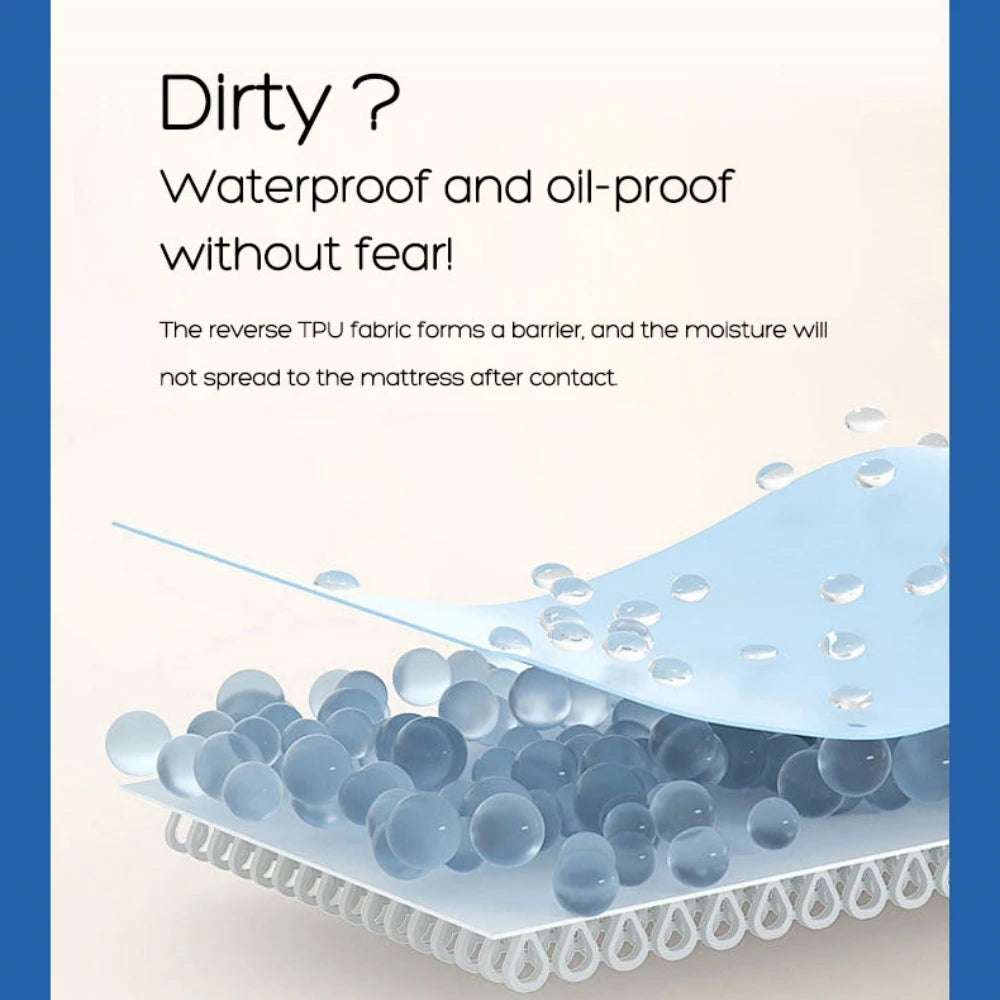 Waterproof Fitted Bed Sheet Mattress Protector