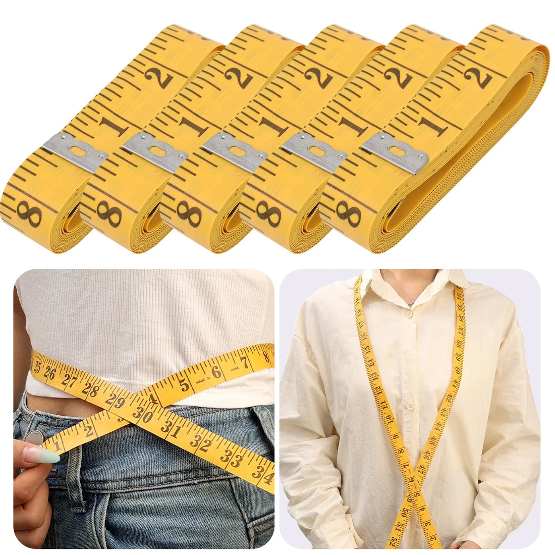 Flexible Double-Scale Sewing Measuring Tape