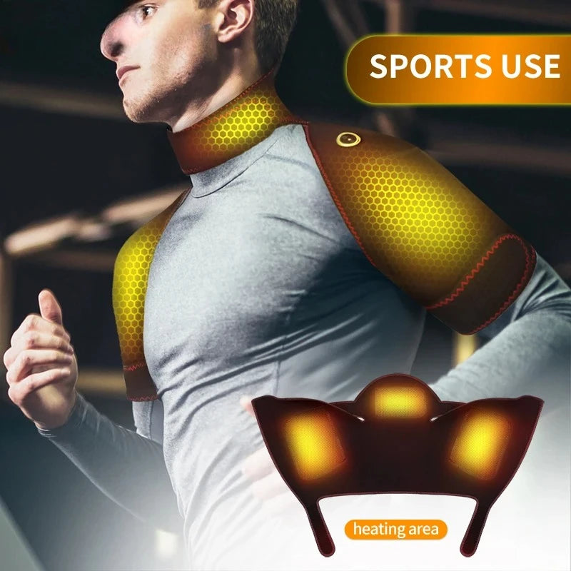 Electric Heating Massager Pad for Neck, Shoulder and Back
