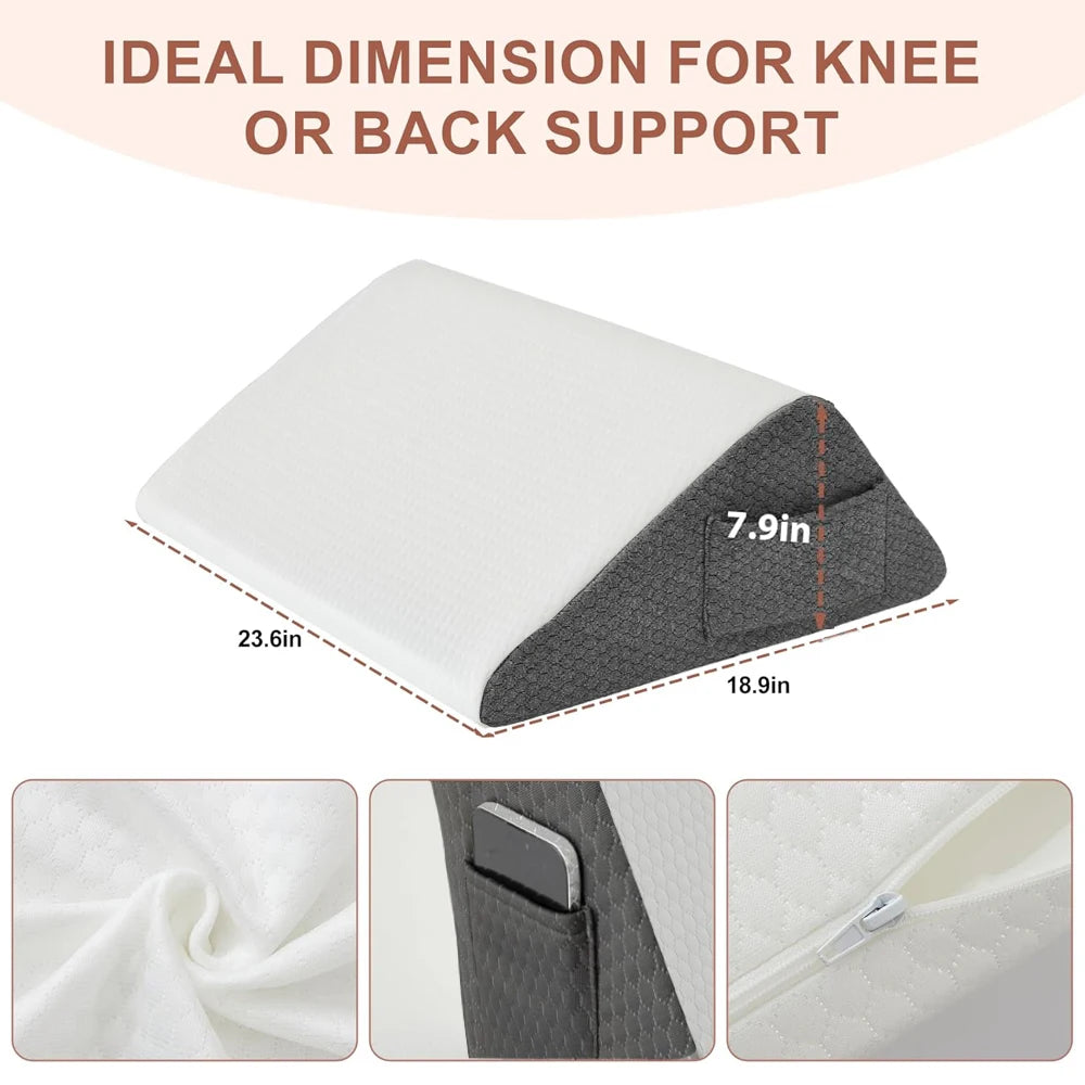 Memory Foam Knee Wedge Pillow