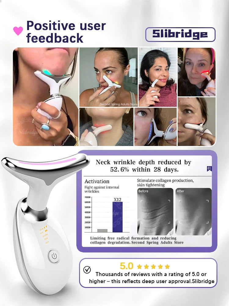 Handheld Neck and Face Vibration Massager