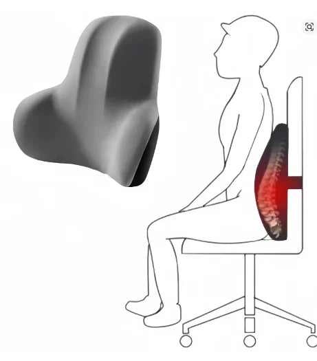 Memory Foam Lumbar Cushion for Car and Office Chairs