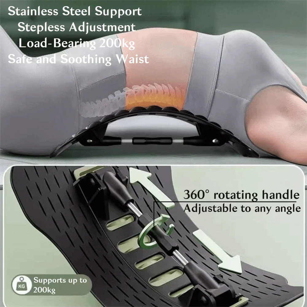 Handheld R-Shaped Back Stretcher with 12 Magnets