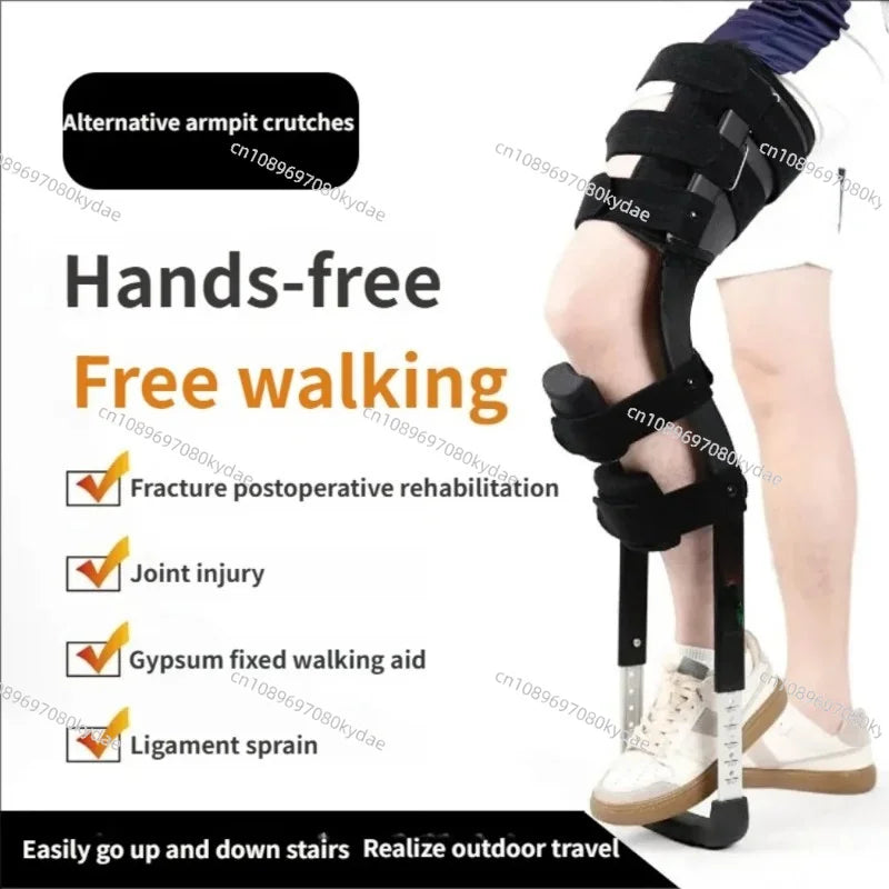Telescoping Single-Leg Hands-Free Walking Aid
