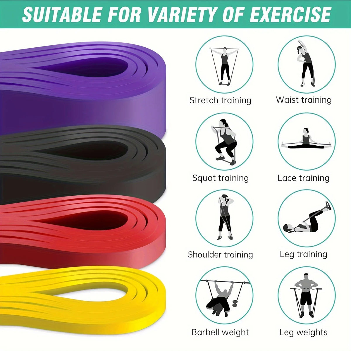 5-Piece Resistance Band Set with Door Anchor