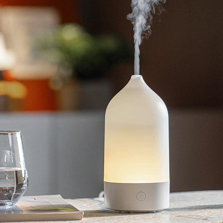 USB Ultrasonic Aroma Diffuser with 7-Colour LED Light