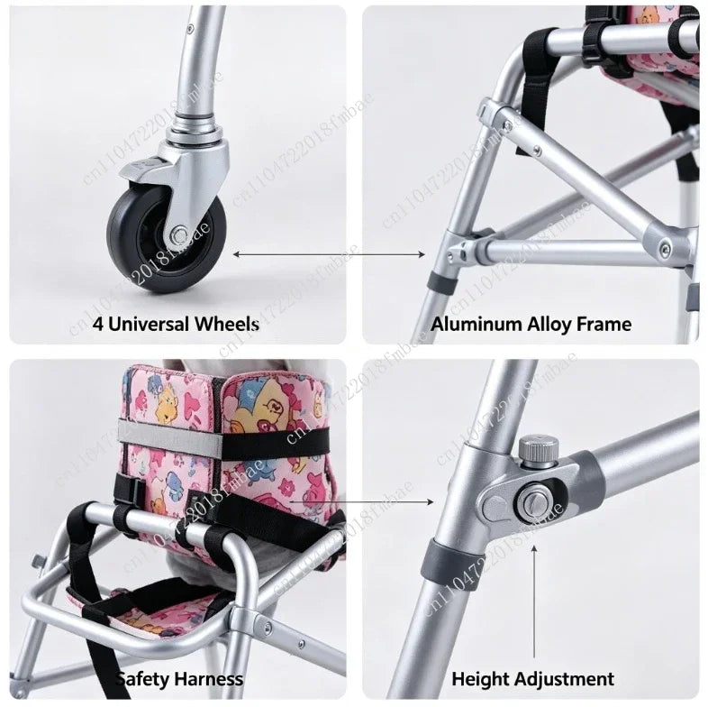 Children's Four-Wheeled Walker
