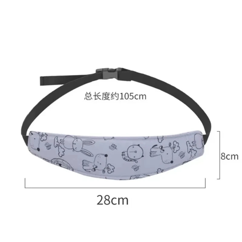 Baby Car Seat Head Support with Fastening Belt