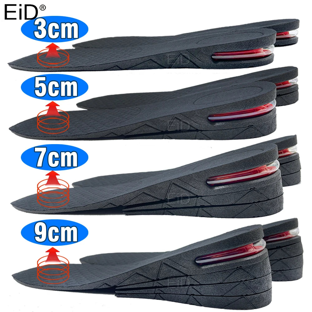 Adjustable Height-Increasing Insoles with Arch Support