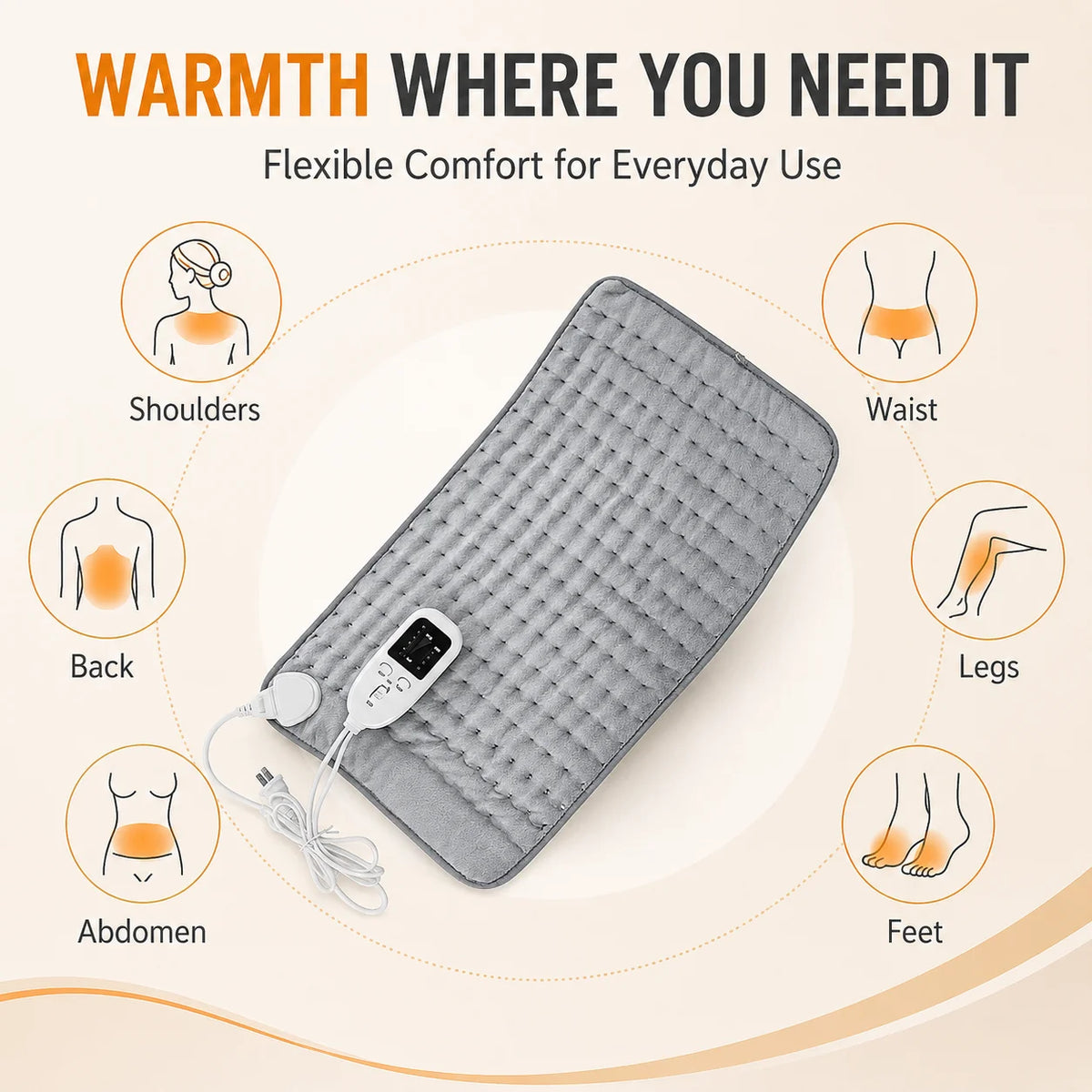 Electric Heating Mat with Timer and Auto Shutoff