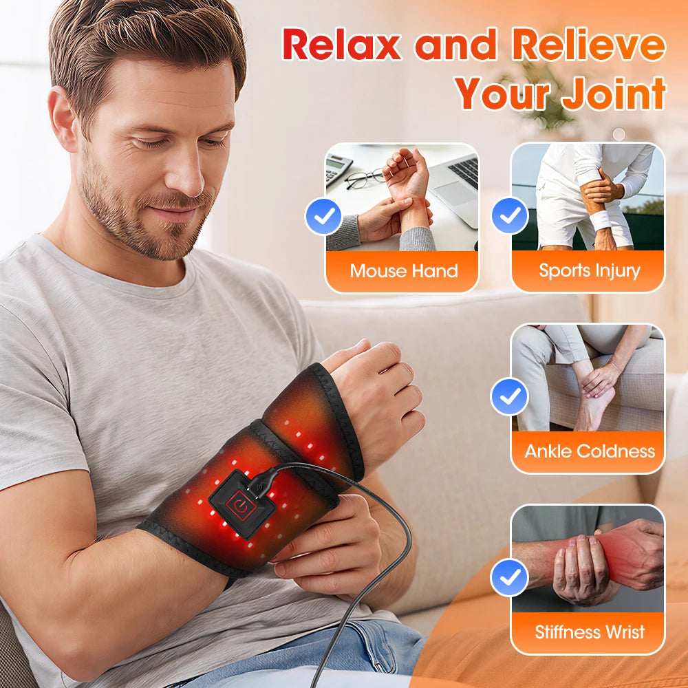 Red Light Heating Support Wrap for Hand and Wrist