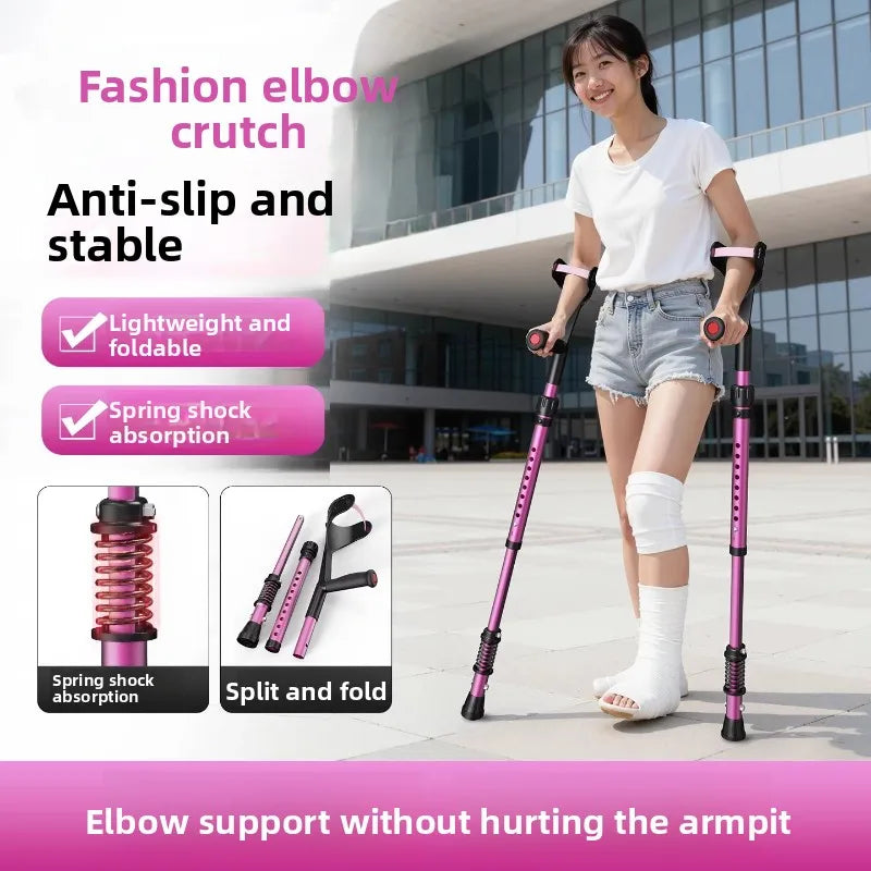 Adjustable Folding Forearm Crutch for Adults