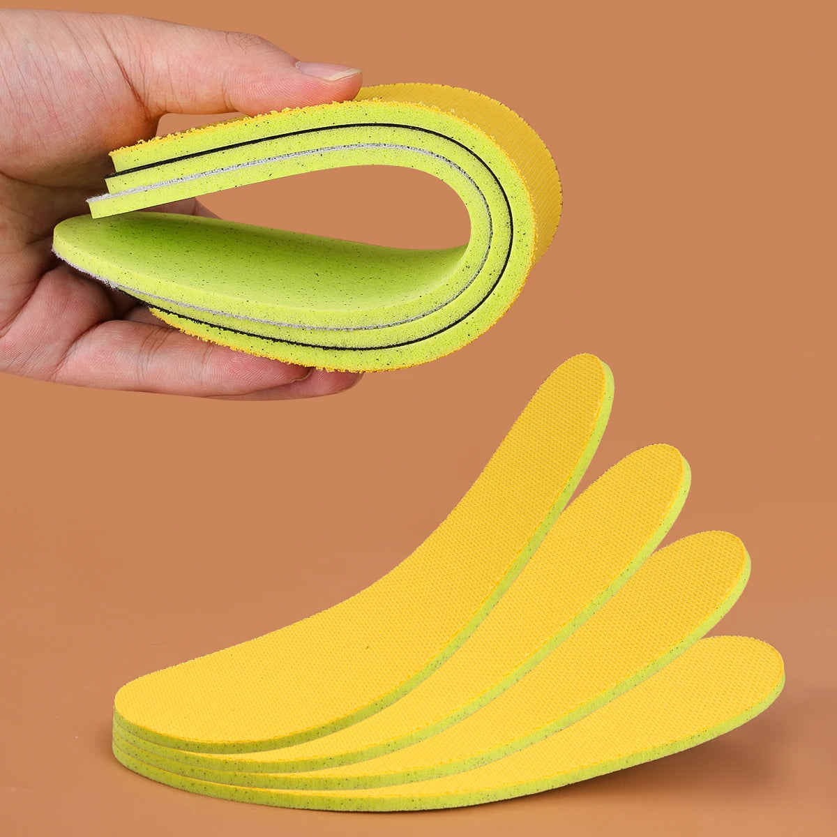 Self-Cutting Memory Foam Insoles for Shoes