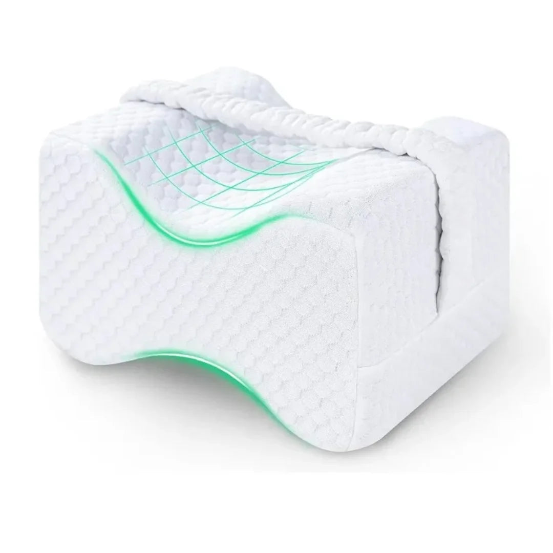 Memory Foam Knee Pillow with Straps