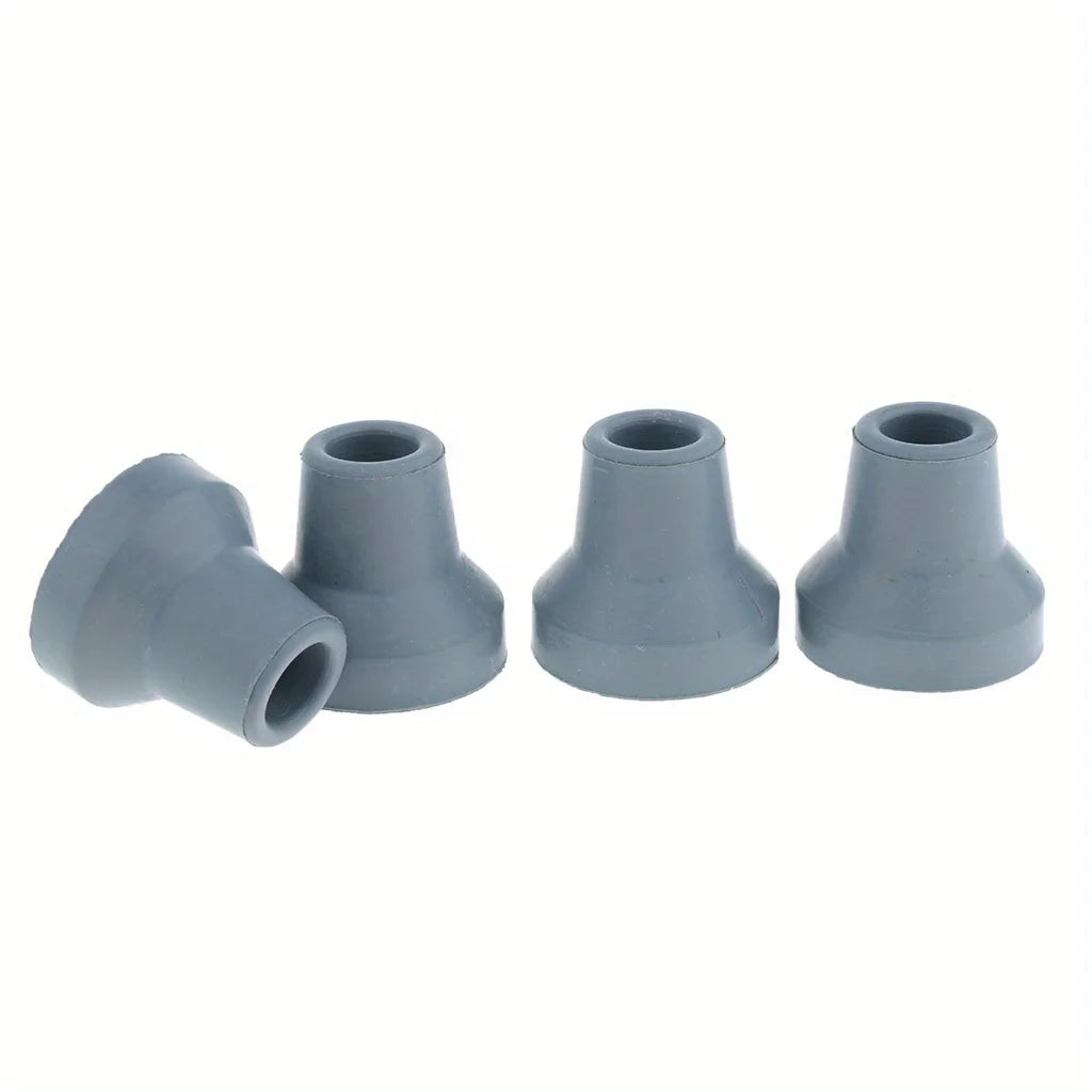 Rubber Cane and Crutch Tips, Set of 4