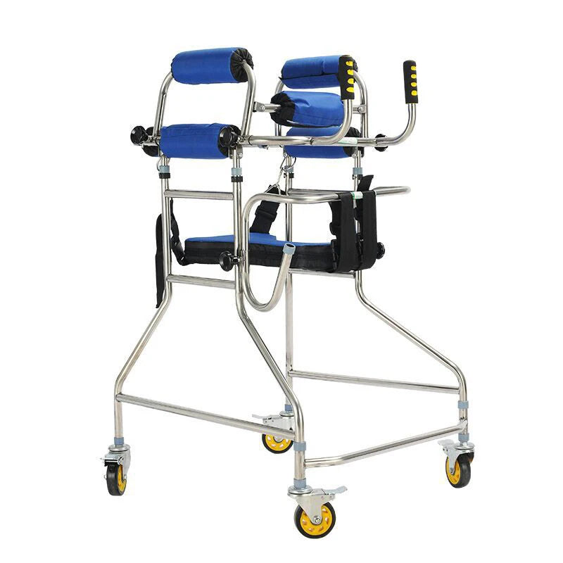 Folding Pediatric Rollator Walker and Standing Frame