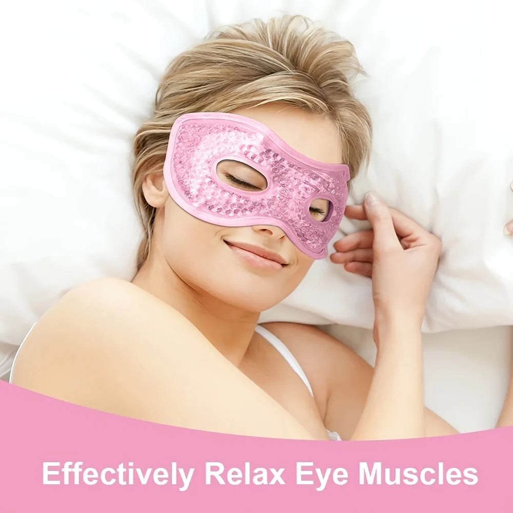 Reusable Hot and Cold Gel Eye Mask with Eye Holes