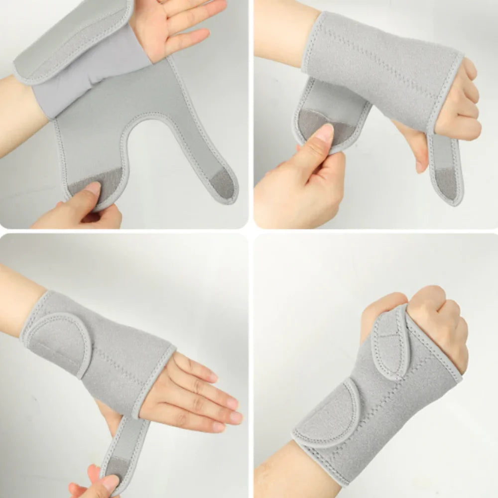 Adult Wrist Support Brace with PU and Rubber Support