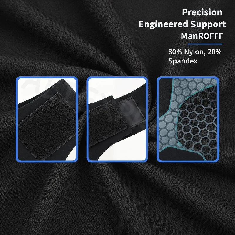 Ankle Brace with Foot Strap and Compression Sleeve