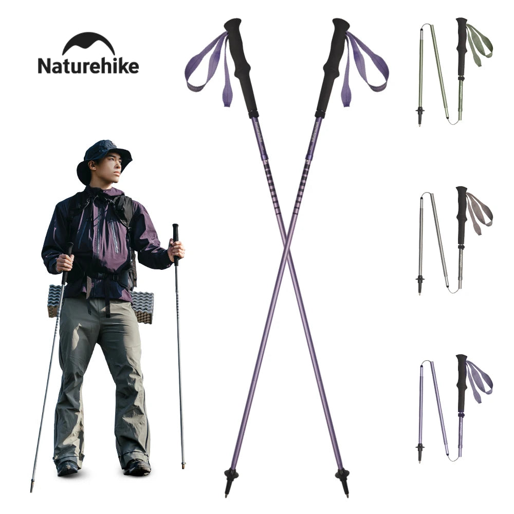 Folding Walking Pole for Hiking and Travel
