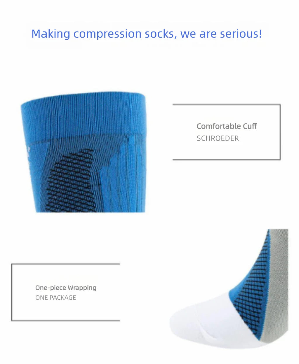 Unisex Athletic Compression Socks