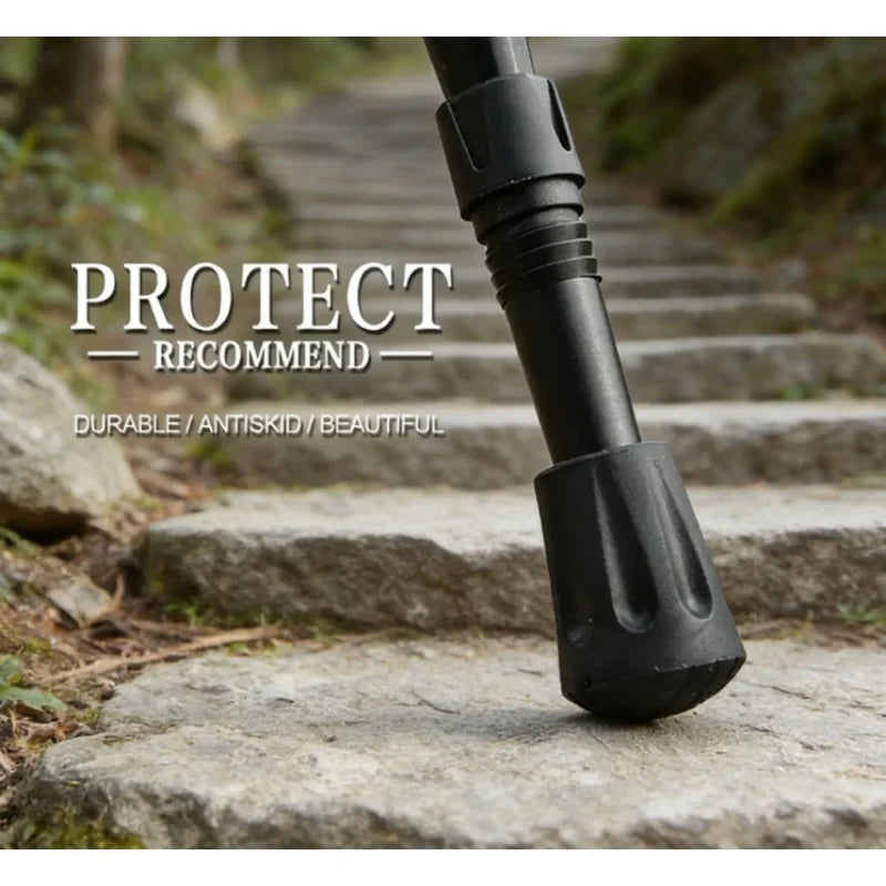 Anti-Slip Rubber Tips for Walking Sticks