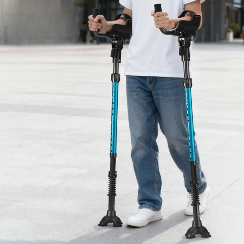 Foldable Elbow Crutches with Height Adjustment