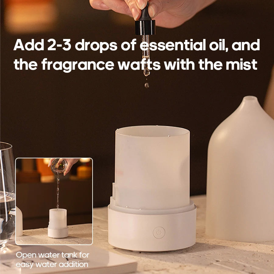 USB Ultrasonic Aroma Diffuser with 7-Colour LED Light