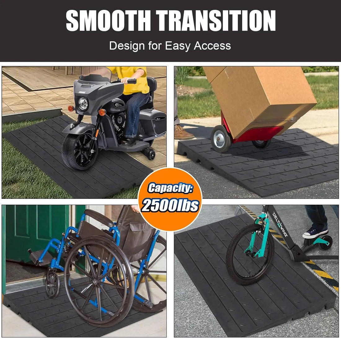 Curb Ramp for Wheelchairs and Mobility Scooters