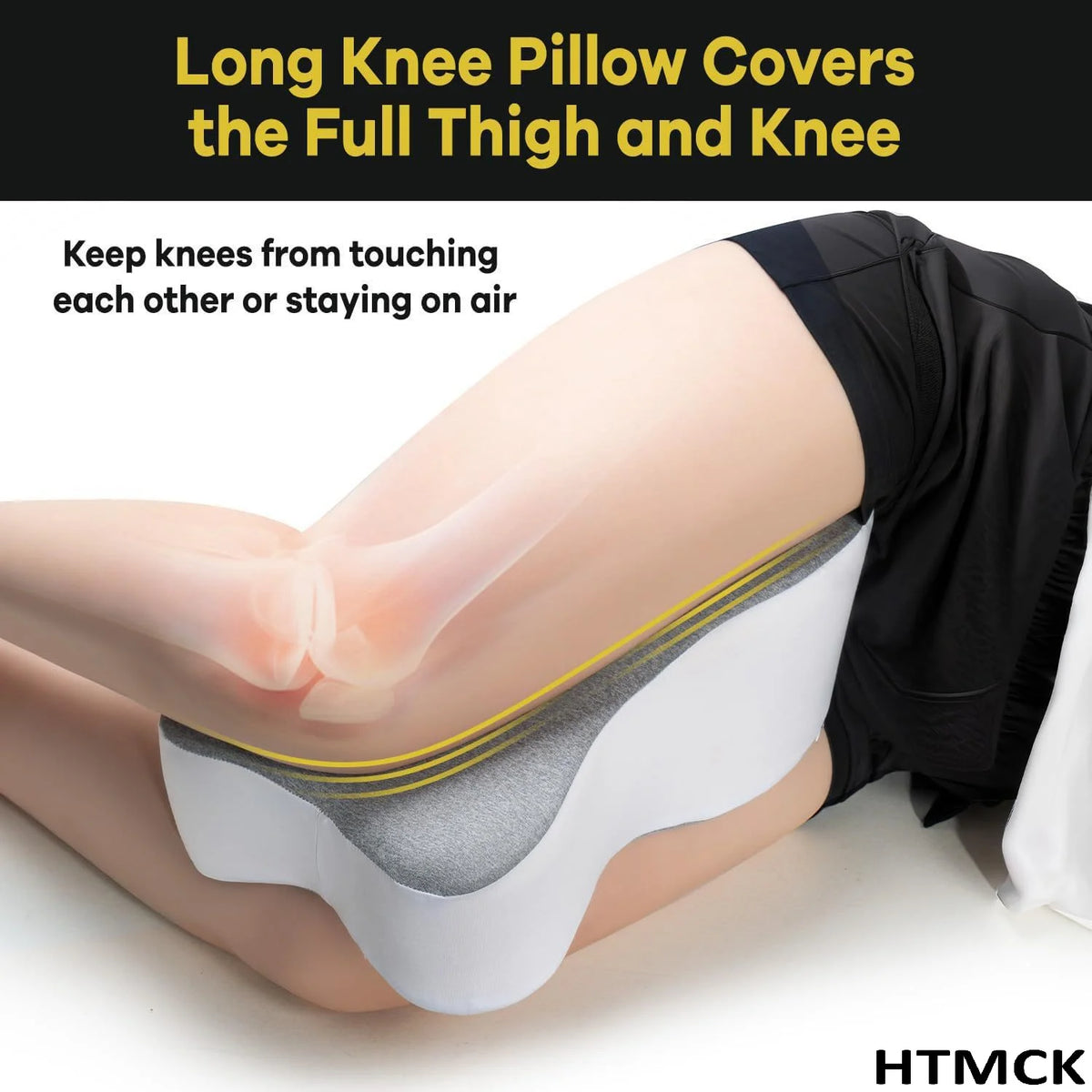 Memory Foam Knee Pillow for Side Sleeping