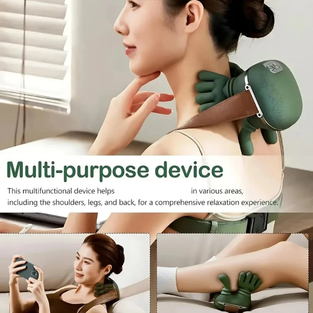 Rechargeable Neck and Shoulder Massager with Heat