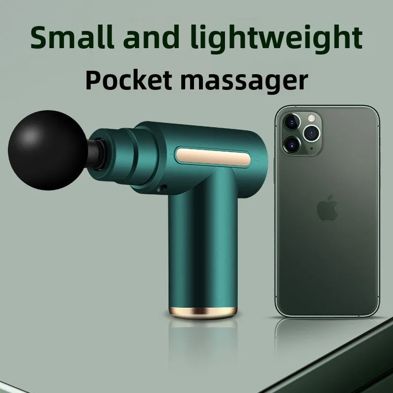 Rechargeable Mini Massage Gun with LCD Display