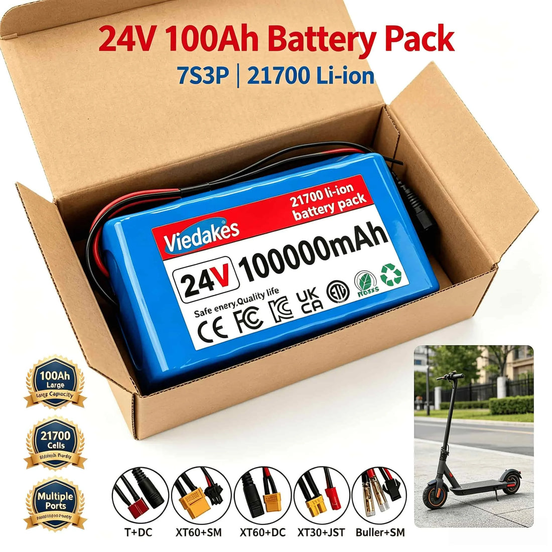 24V Battery for Scooter and Wheelchair