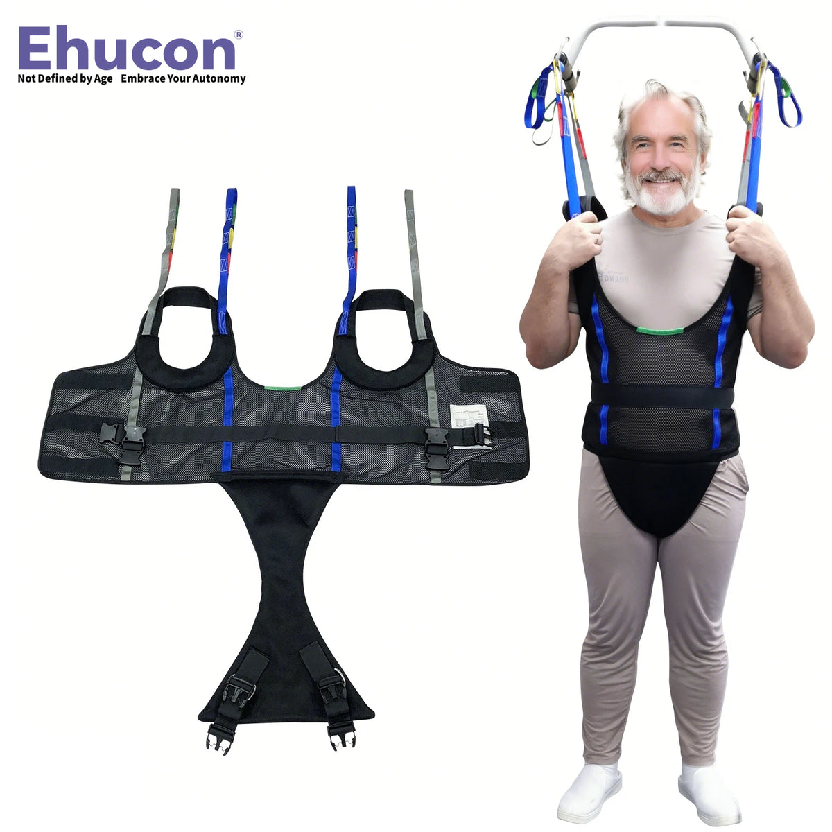 Padded Patient Lift Sling for Walking Training