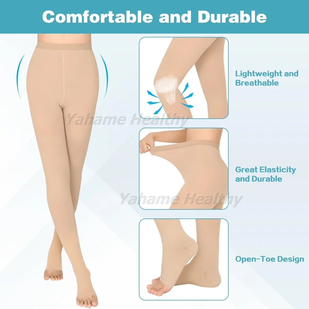 20–30 mmHg Waist-High Compression Stockings