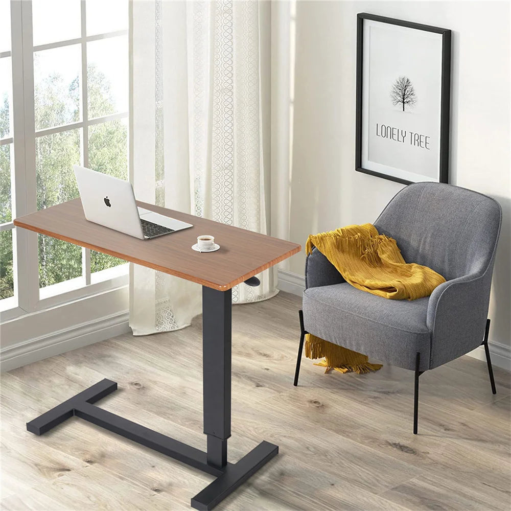 Rolling Height-Adjustable Overbed Table