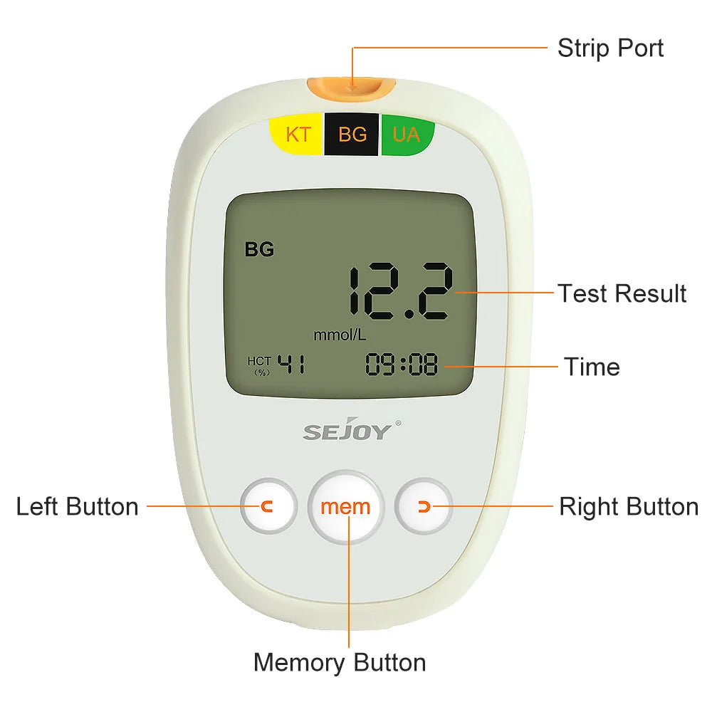 Blood Ketone Monitoring Starter Kit with Meter, 50 Strips, 50 Lancets