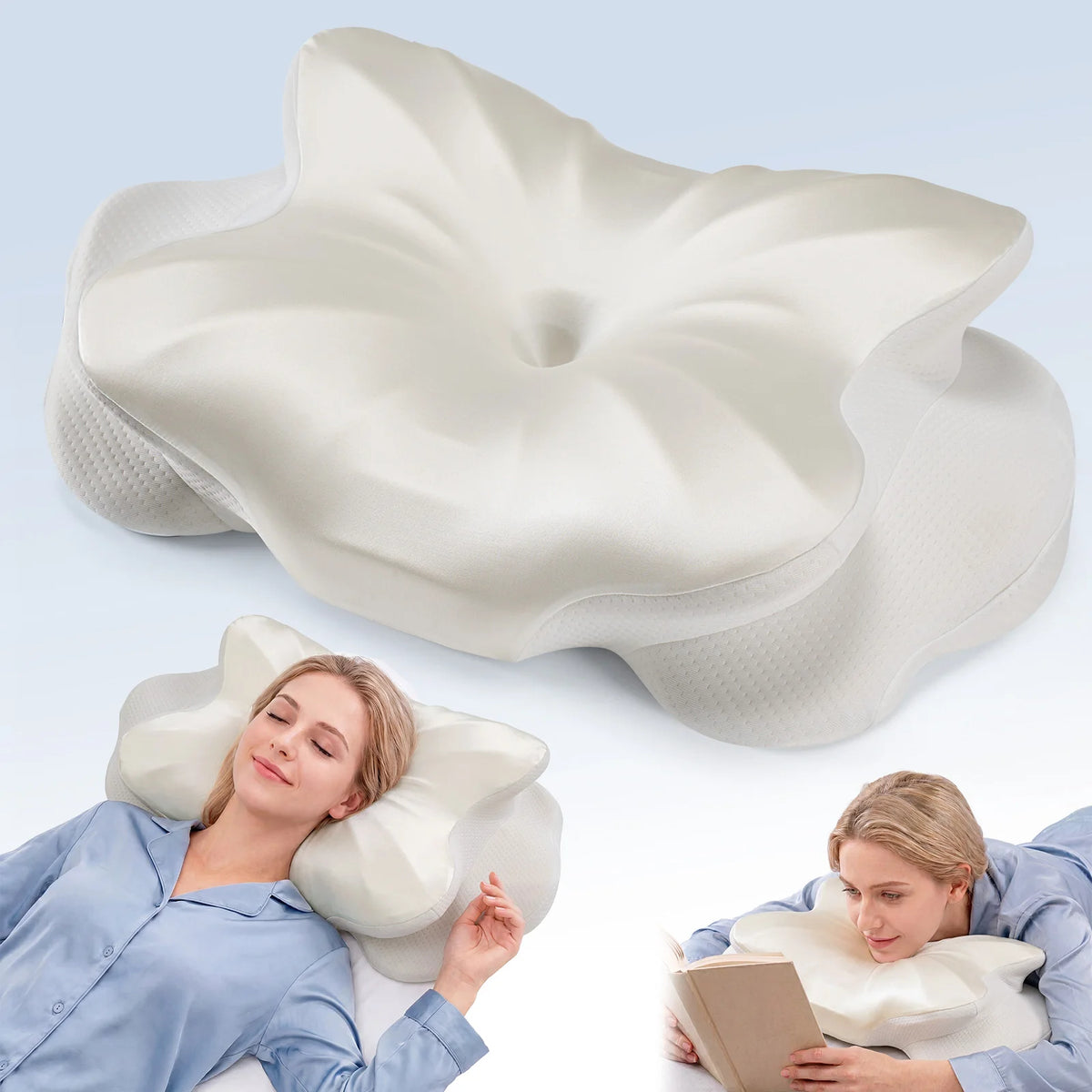 Memory Foam Cervical Pillow with Cooling Cover