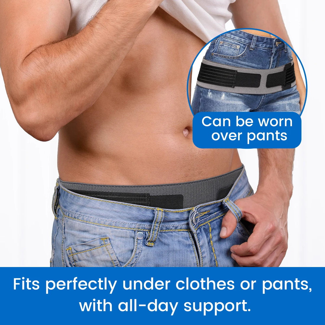 Adjustable SI Joint Hip Belt for Women and Men