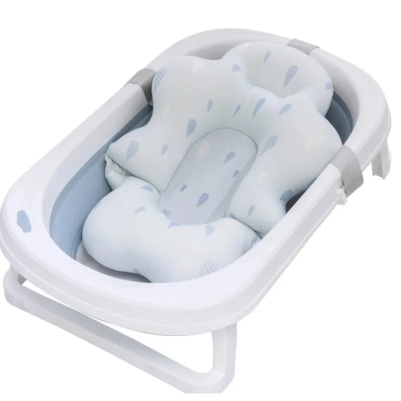 Soft Newborn Bath Mat with Non-Slip Pad